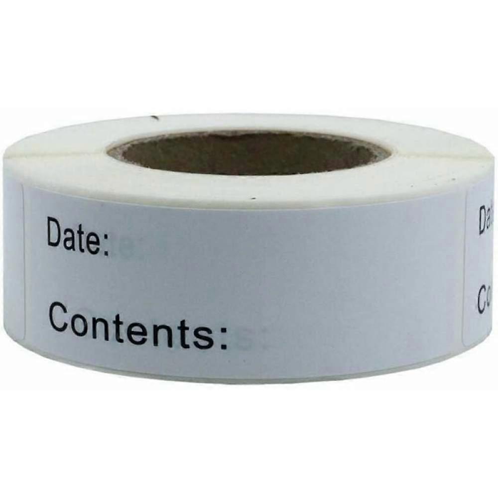 Self-Adhesive Labels, 125Pcs Adhesive Kitchen Labels, Freezer Labels, Date Labels, Jar Labels -