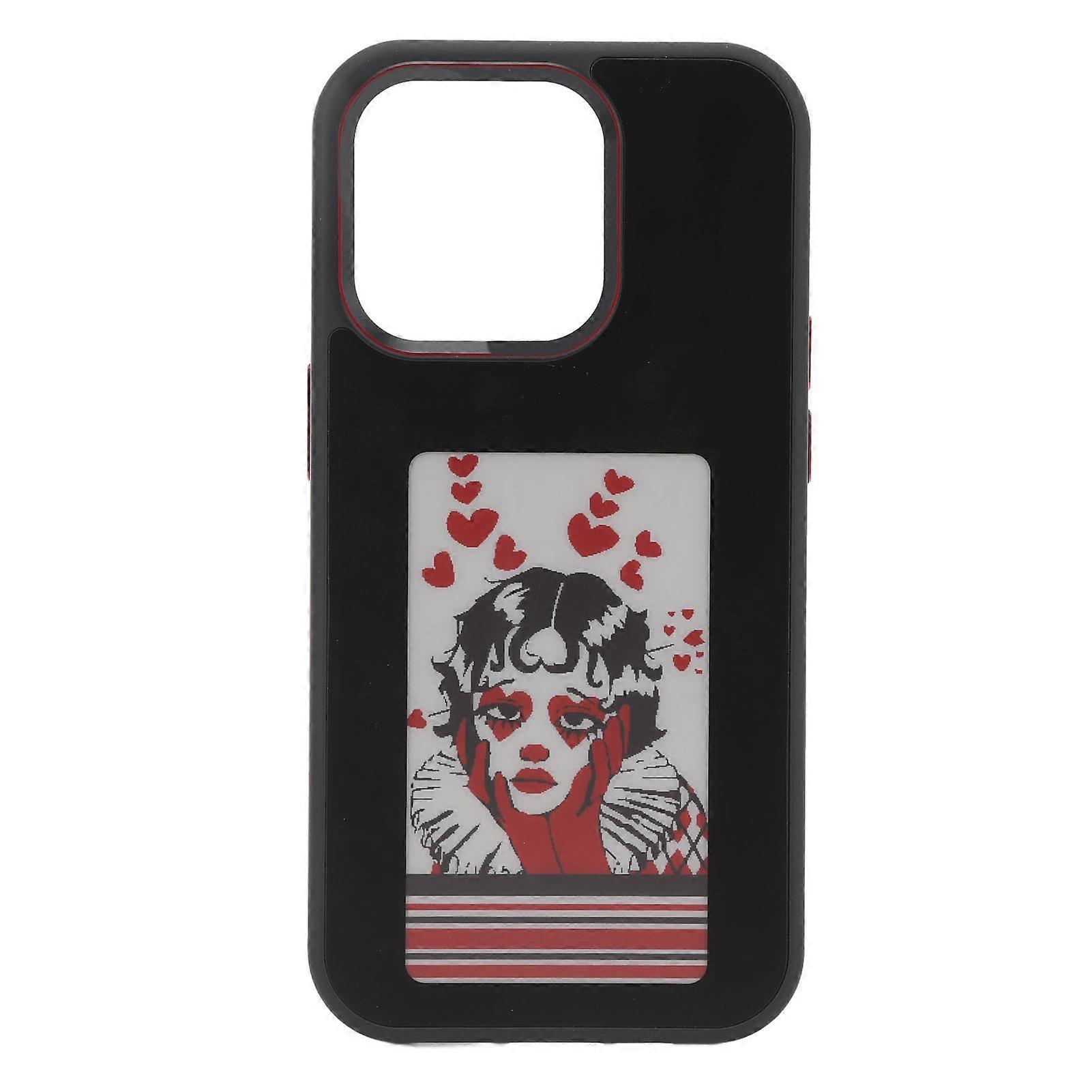 Projection NFC DIY Images 3.7 Inch Color Low Power Consumption Slip Anti Drop Ink Screen Phone Case for IOS 14 Pro