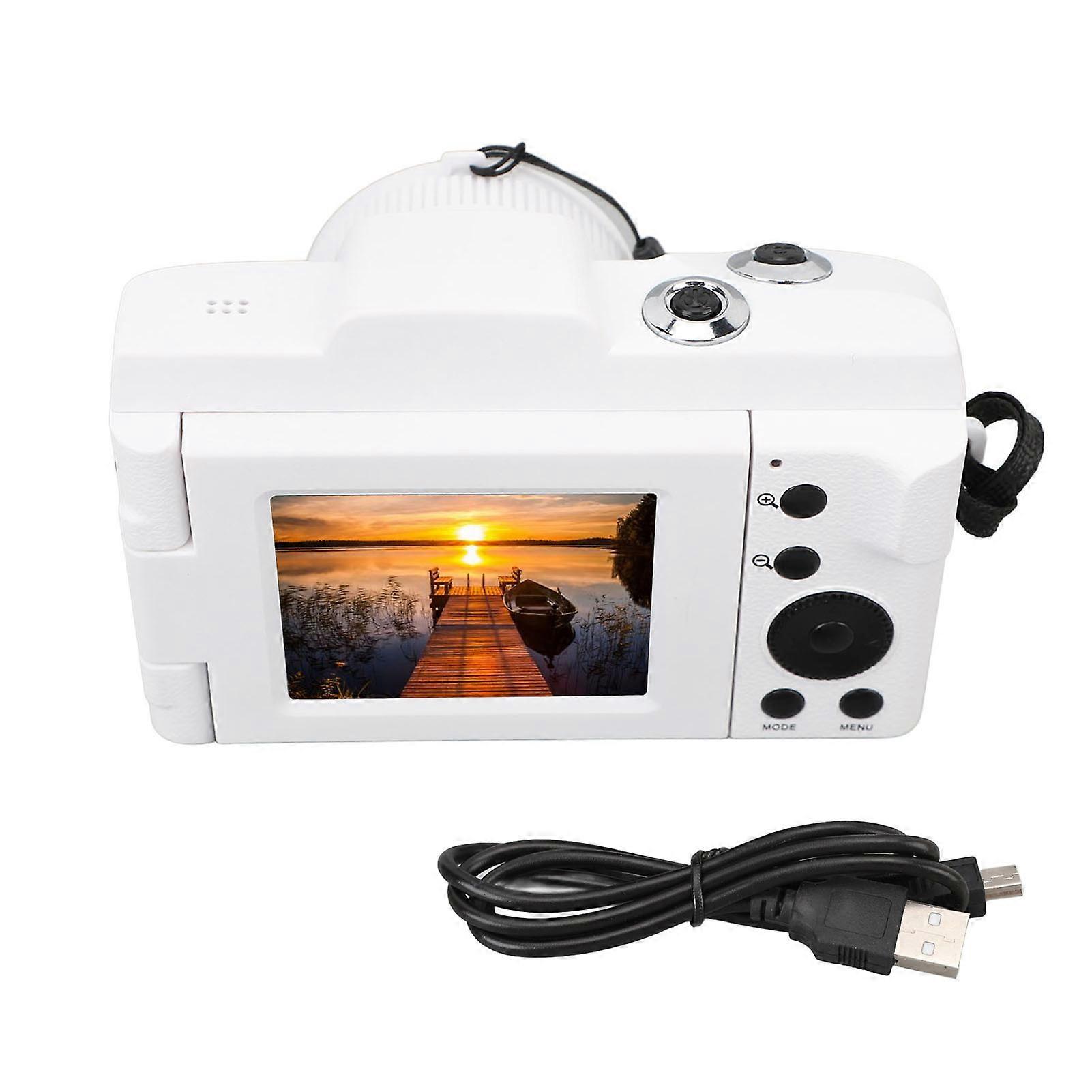 1080P for Photography with 2.4 Inch LCD 16MP Vlogging 180 Degree Flip Screen Compact Camera 16X Digital Zoom