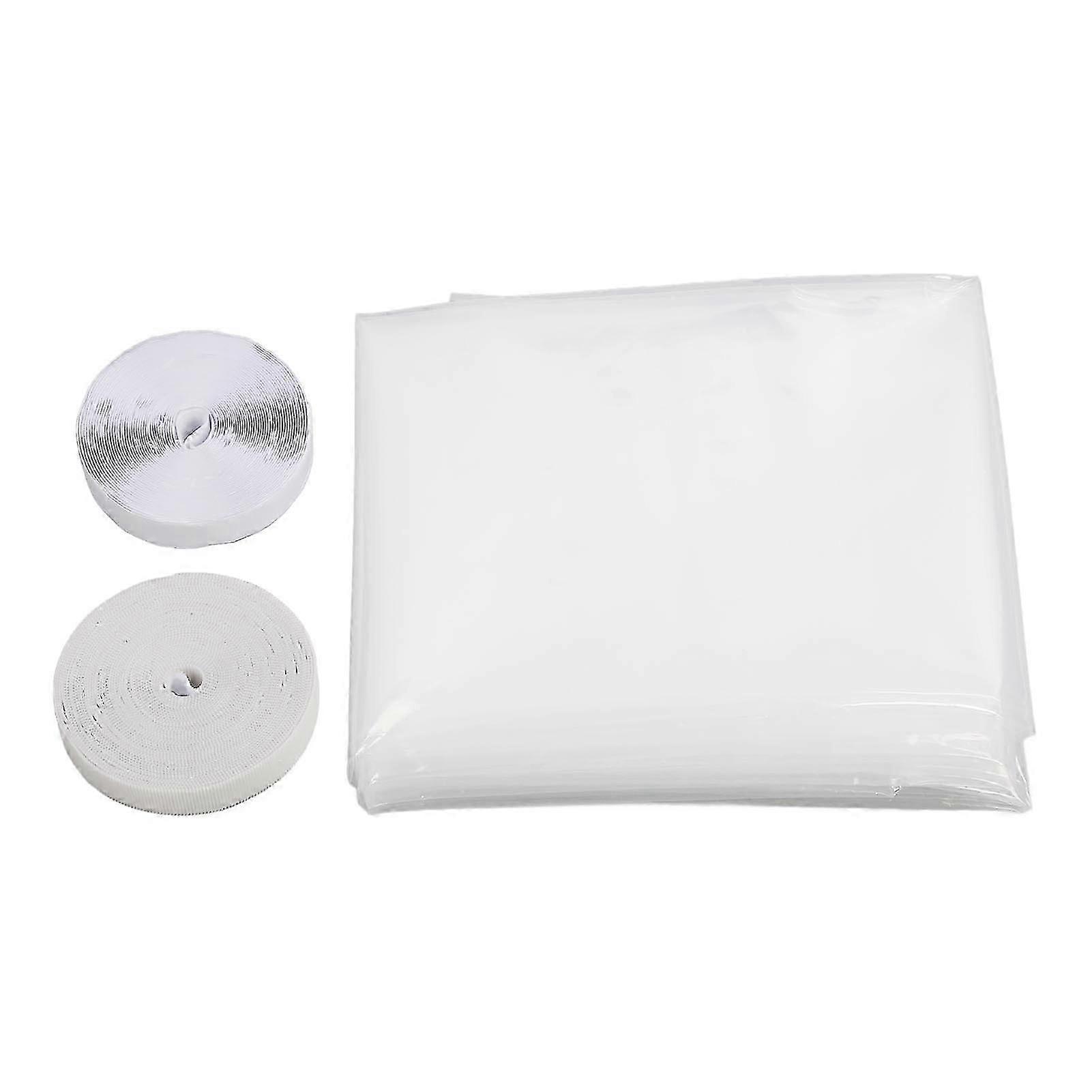Customizable Window Insulation Film with Adhesive Backing for Winter Protection