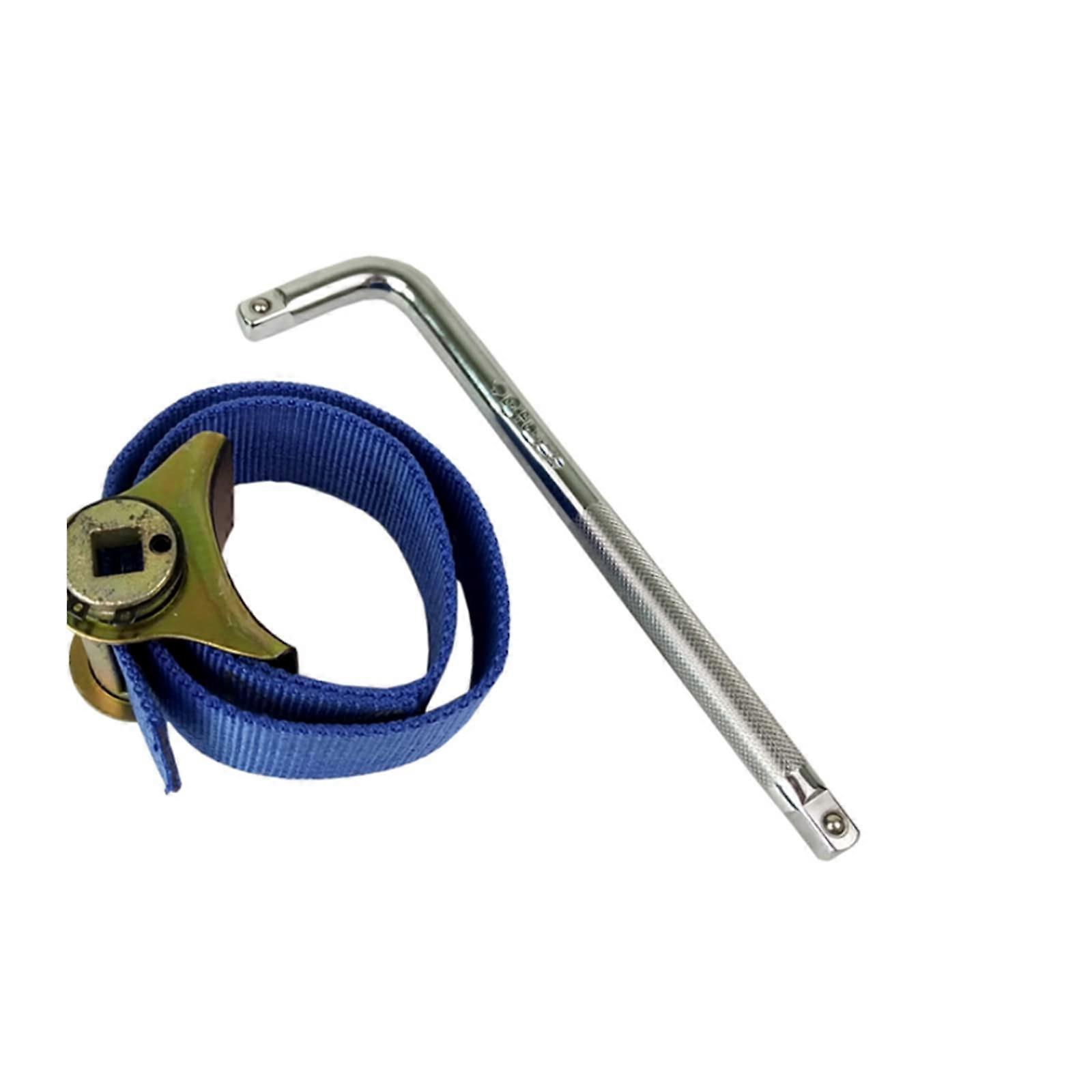 Adjustable Oil Filter Wrench for Truck and Car, 40-180mm Canvas Belt Remover Puller Tool Set for Mechanics