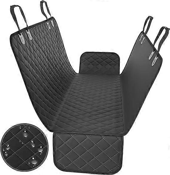Active Dog Car Seat Cover ScratchProof Hammock Protector for Pets Black
