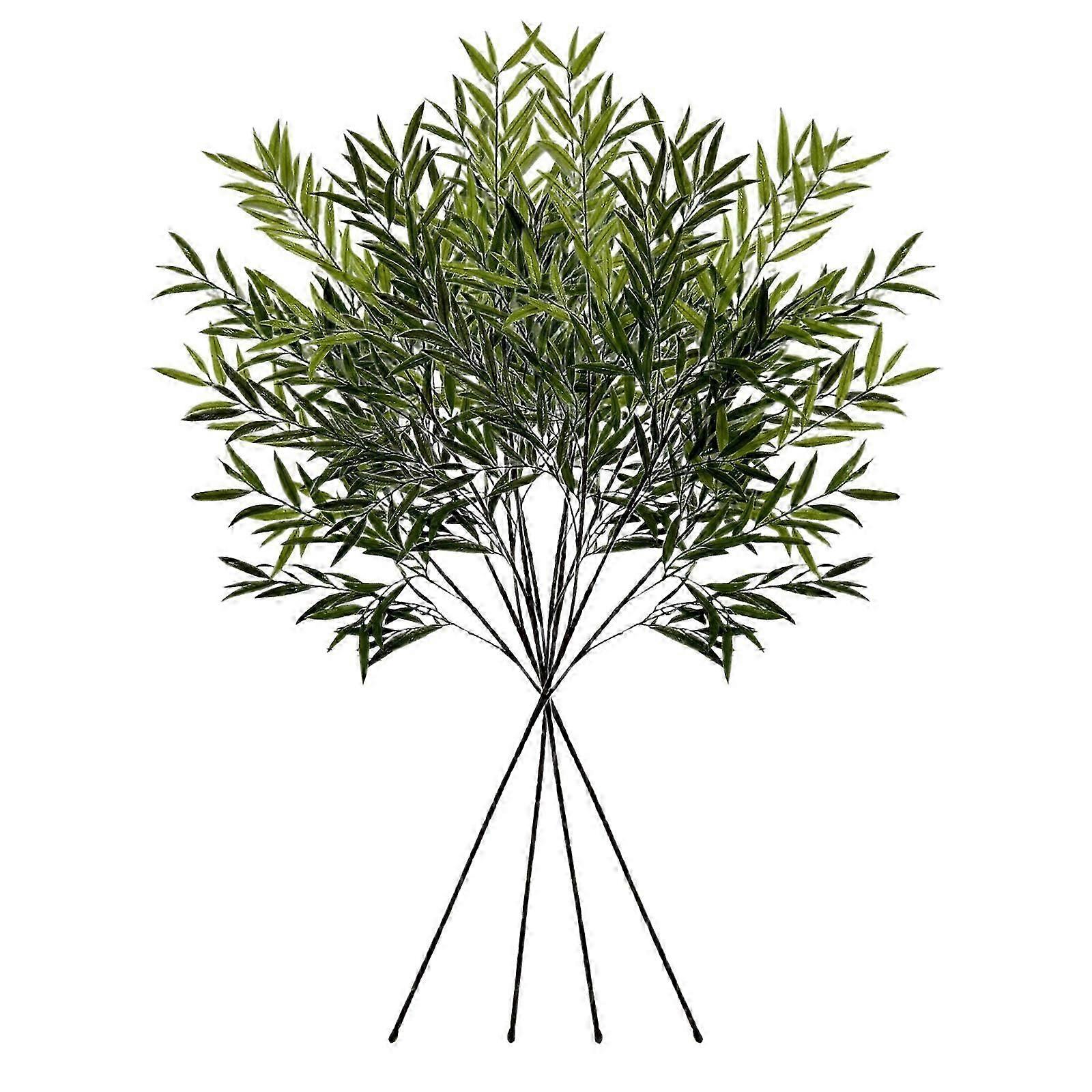 4pcs 42in Artificial Willow Leaf Greenery for Home Decoration