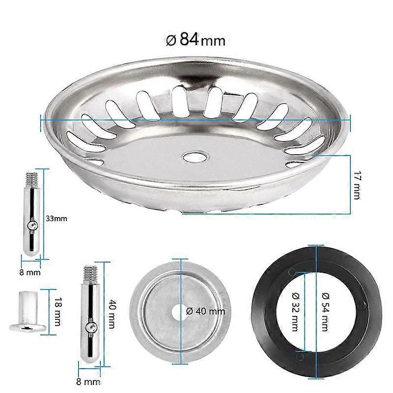 80mm 82mm Bath Tubs Bathroom Sinks Sink Strainer Sink Plug Basin Drain Filter Plug Hole Stainless Steel UniversalCraft Pipe Cleaners