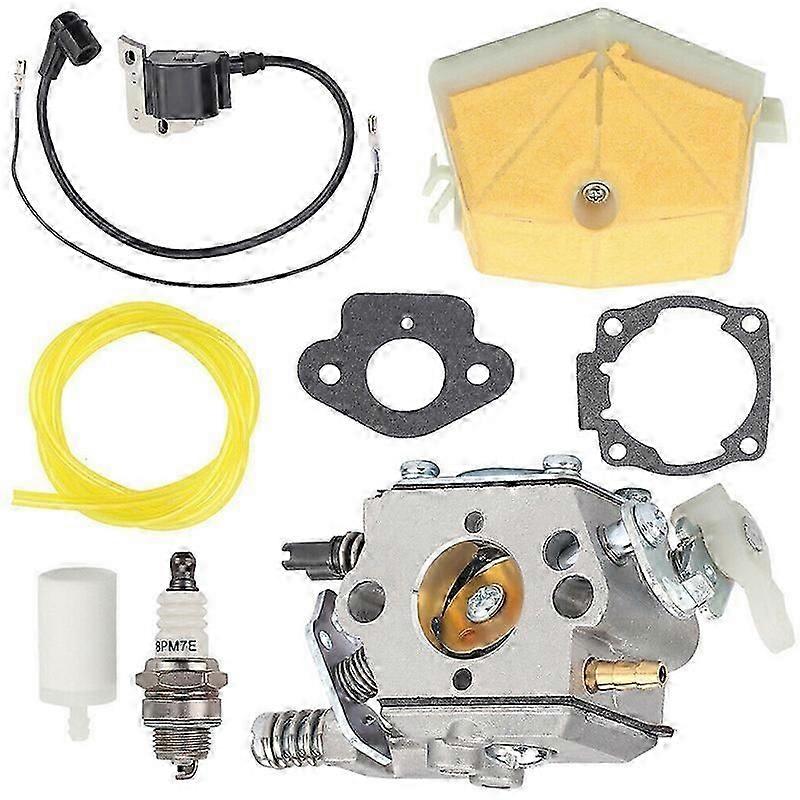 Carburetor Kit For Husqvarna 50 51 55 61 257 261 262 Chainsaw Walbro WT-170 Carburetor Spark Plug Fuel Filter Carburetor New