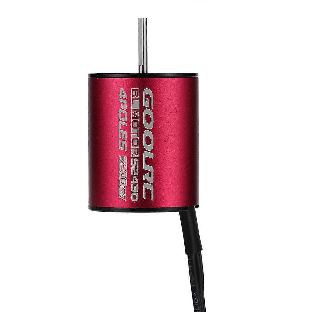 GoolRC S2430 7200KV Sensorless Brushless Motor and 25A Brushless ESC Combo Set for 1/16 1/18 RC Car Truck