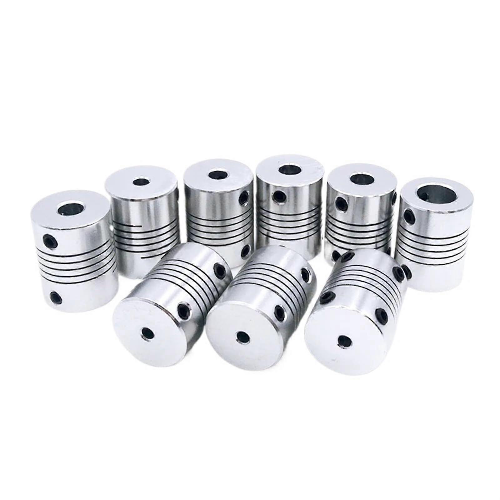 2pcs D19L25 Aluminum Flexible Jaw Shank Coupling 5 8 6.35Mm 10Mm 10Mm Stepper Motor Coupling Encoders Engraving Machine(4 X 5)