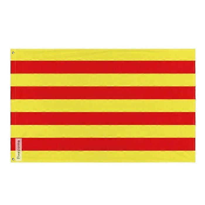 Flag - Pyrénées-Orientales - 128 x 192 cm - Polyester - Double-sided print - Iron eyelets