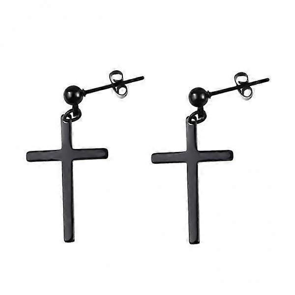 3- Unisex Punk Solid 316L Stainless Steel Dangle Earrings