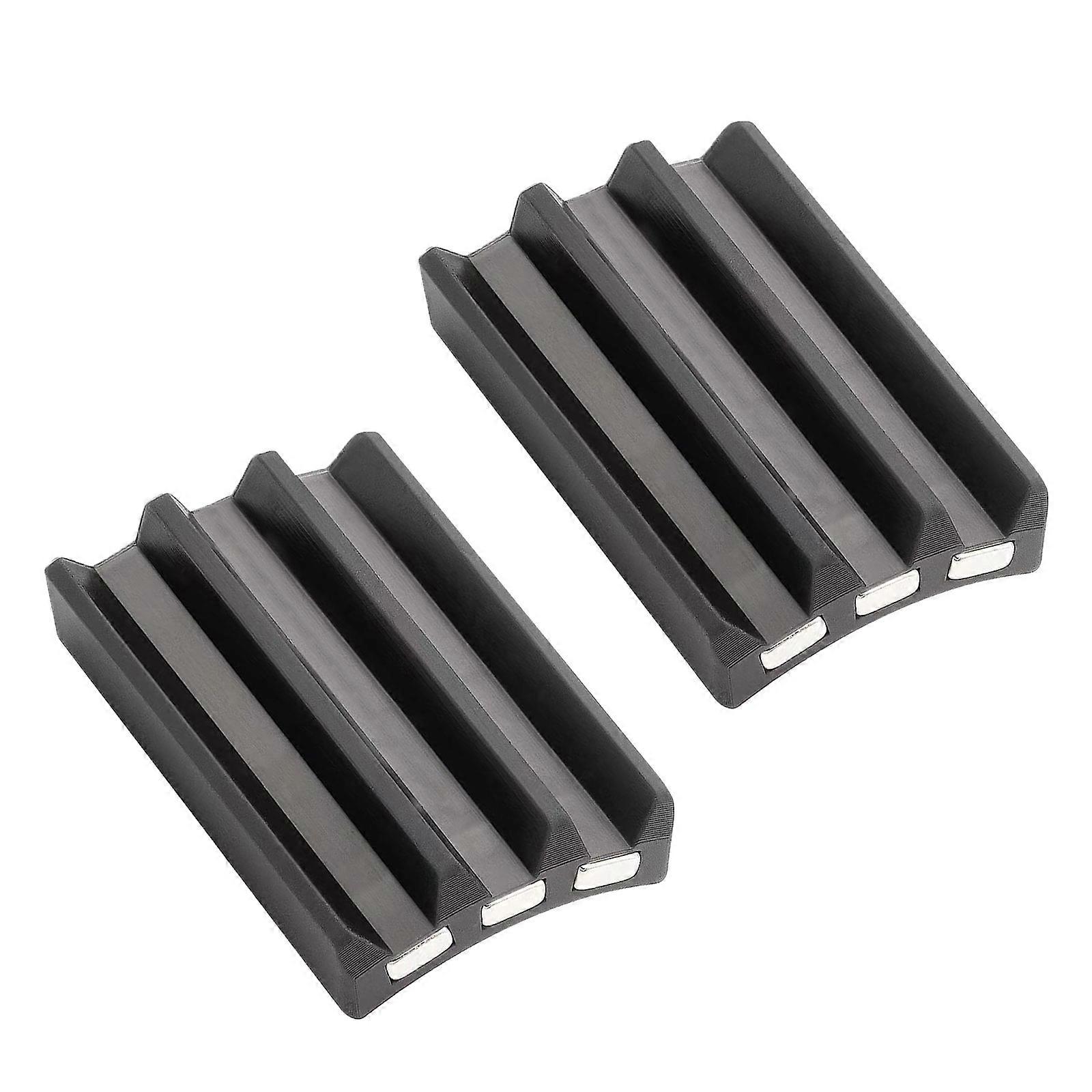 2Pcs Heavy dutys Magnetic Bit Holder Organizers Flexible Adhesive Mounting Professional Drill Accessory for JobSites Multicolor