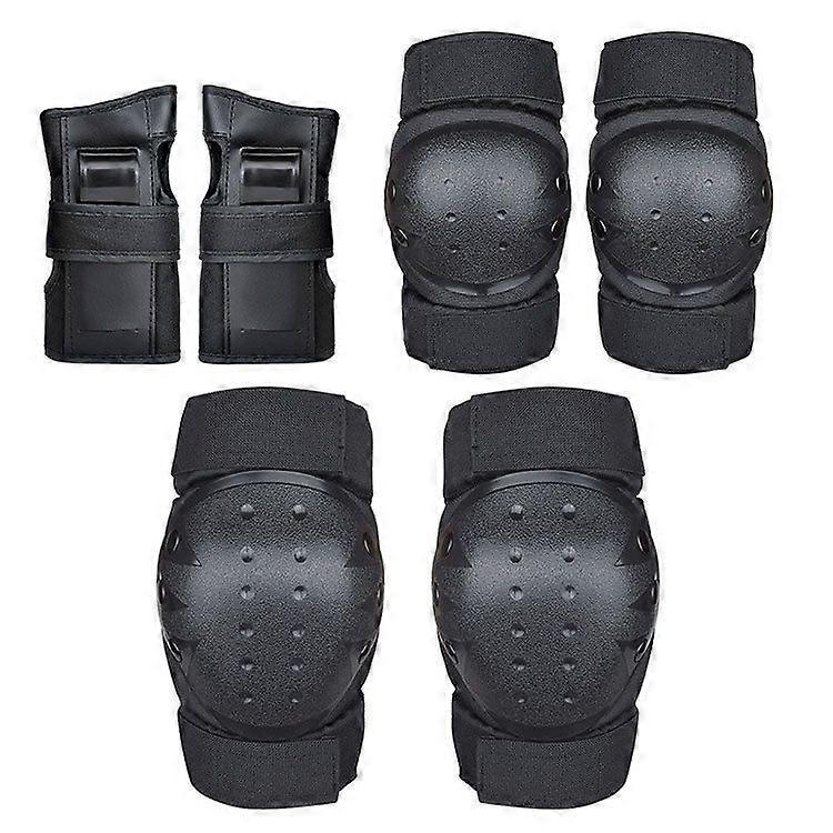 6pcs Elbow Pads Wrist Pads Knee Pads for Outdoor Sports Protection Kit Inline Speed Skating Racing Bike Skateboard