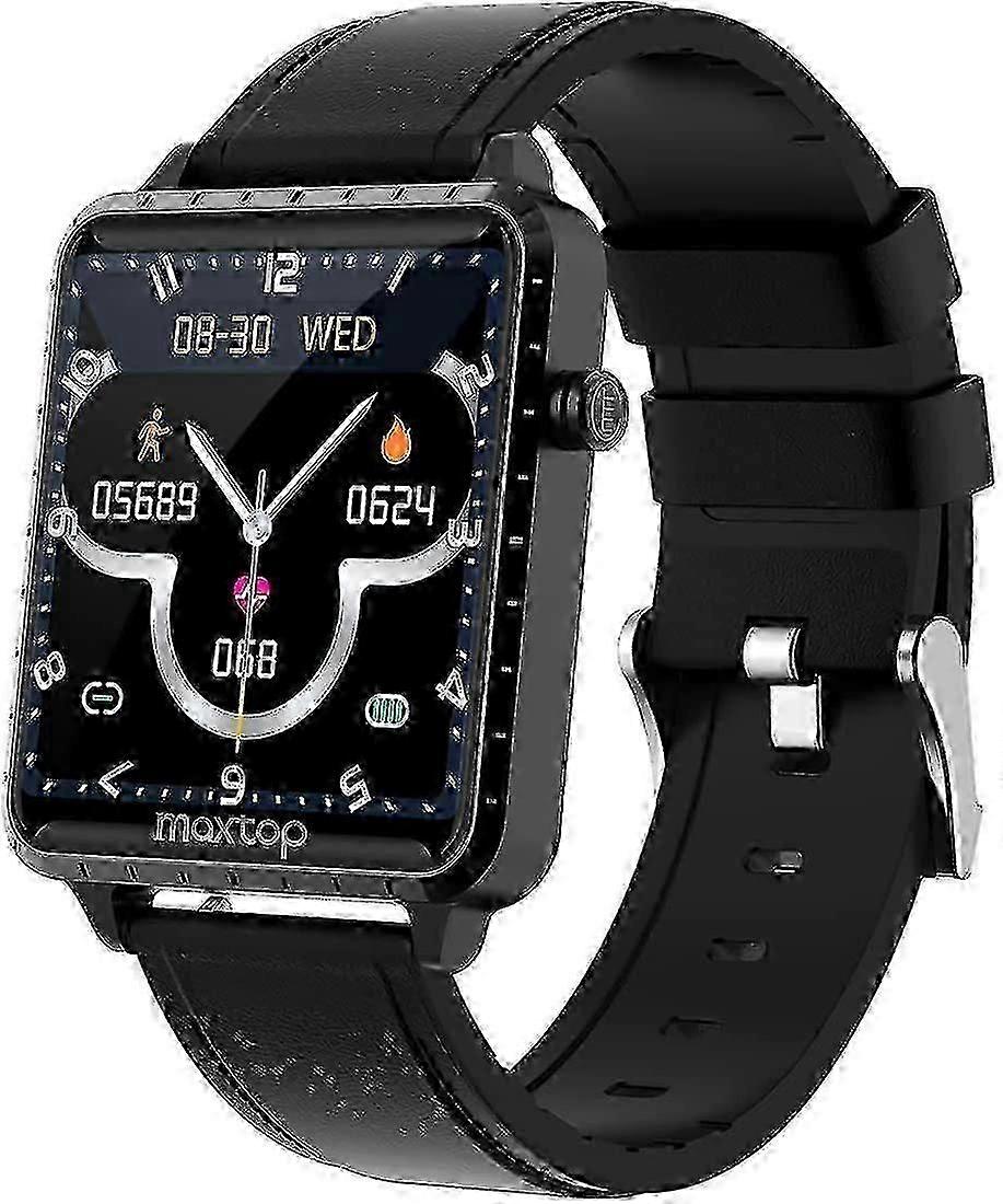 Smart Watch For Men Women, Fitness Tracker With Blood Pressure Monitor And Sleep Tracking, Heart Rate Watch With Music Control, 1.54" Touch Screen Wat