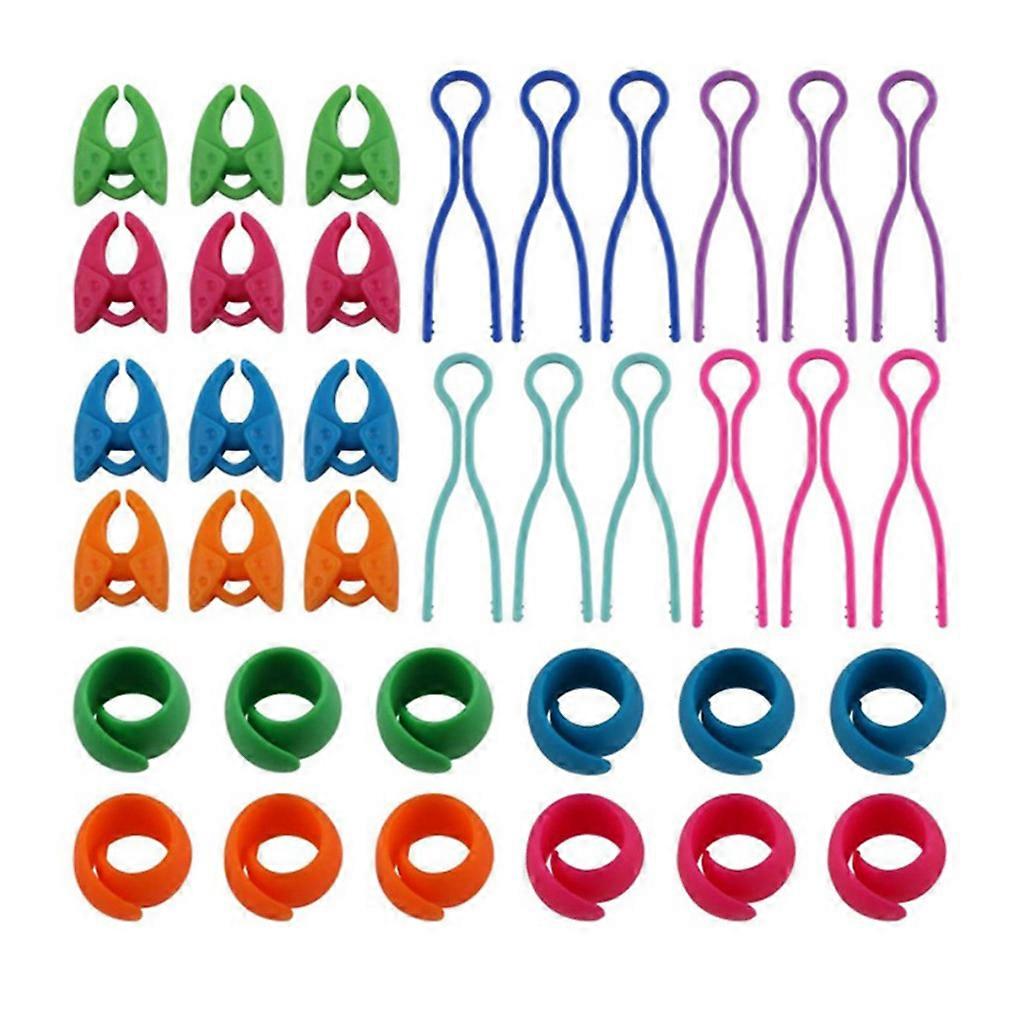 36 Pcs for Creative Bobbin Thread Buddies Multiple Colors Sewing Bobbin Thread Holder Silicone Thread Spool Organizing T