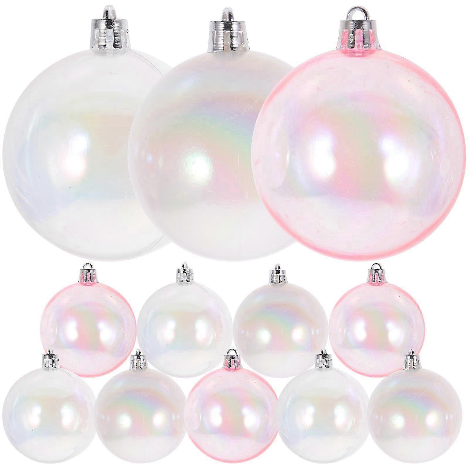 12 adet Renkli Top Kolye Parti Süslemeleri 6x6x7cm Çeşitli Renkler