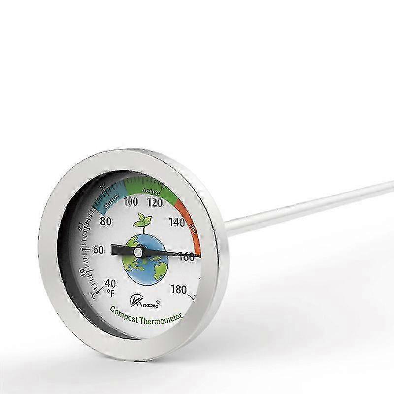 Stainless Steel Dial Backyard Compost Thermometer