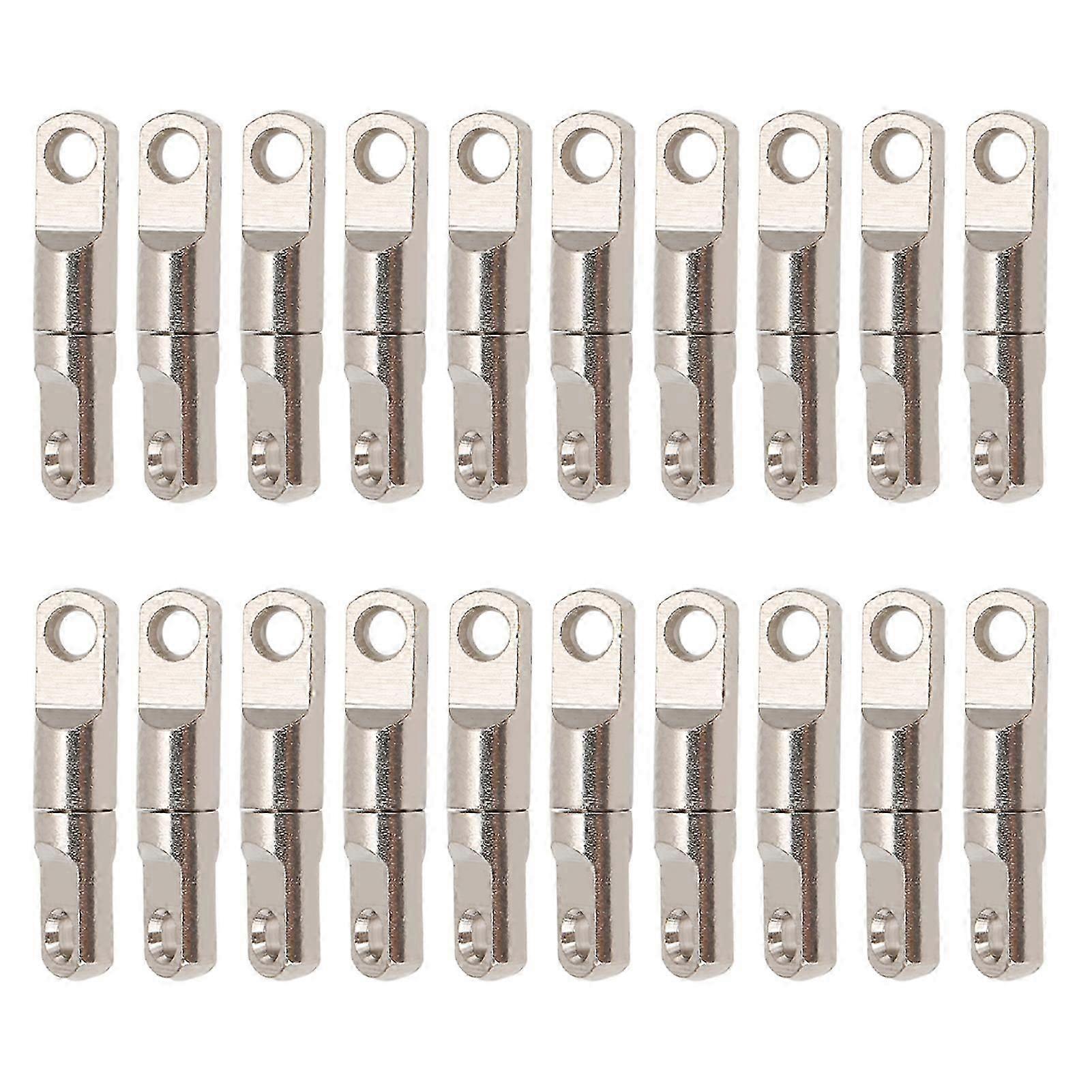 20pcs Fishing Barrel Swivels Set Durable Easy Operation Reduce Water Resist Swiveling Fishing Tackle for Angling 4mm