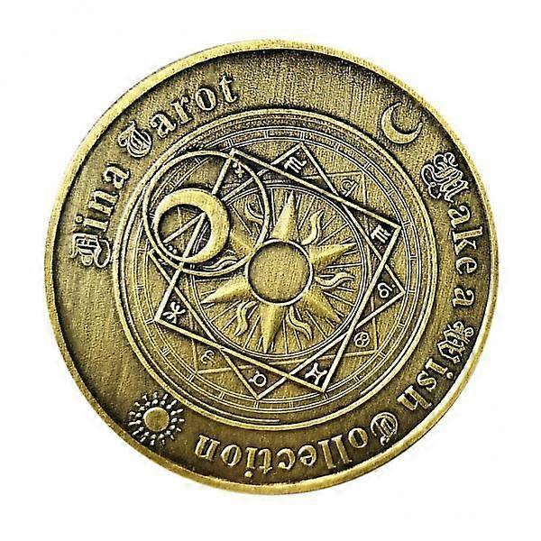 4-6pack Commemorative Coin Tarot Divination Array Storage Collection Hobby Gifts