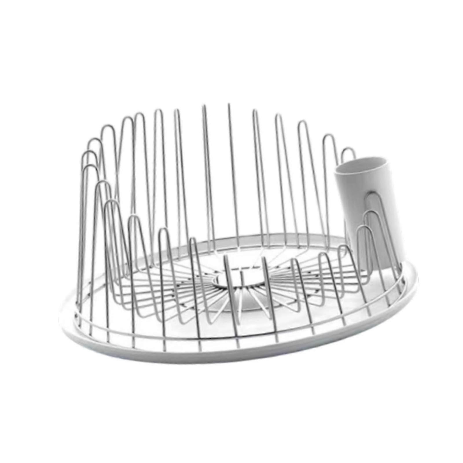 Dish Drainer Caddy Organizer Stainless Steel Sink Sponge Holder