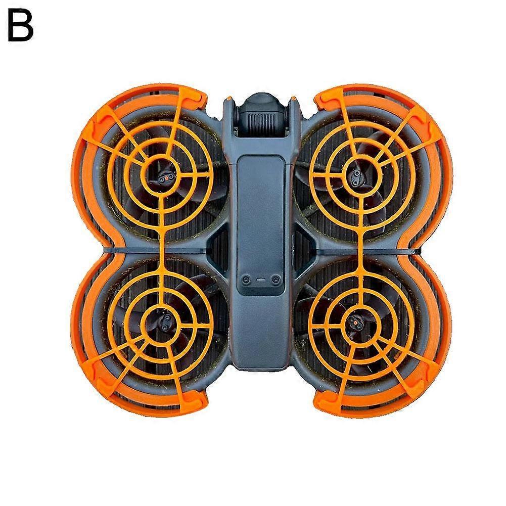 3D Printed PETG Propeller Guard Set for DJI Avata 2 Top and Periphery Protection in Orange