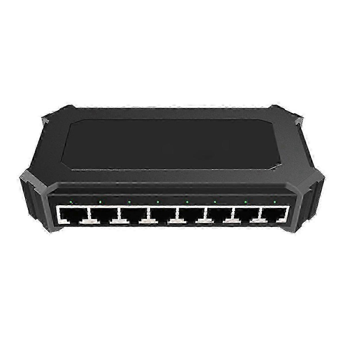8-Port Gigabit Unmanaged Network Switch with Monitoring Functionality and EU Plug Compatibility for Enhanced Connectivity