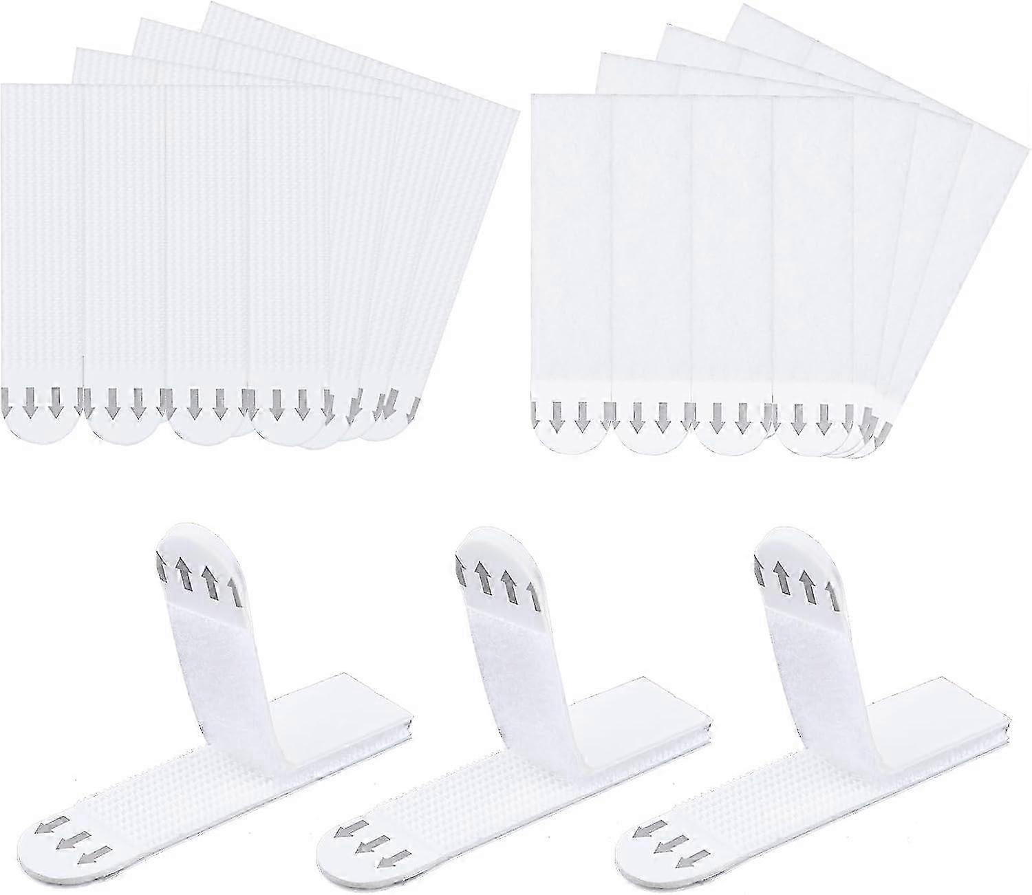 16 Pairs Heavy Duty Picture Hanging Strips - Removable Hook and Loop Tape Wall Hangers for Frames and Art, No Damage, Suitable for Various B