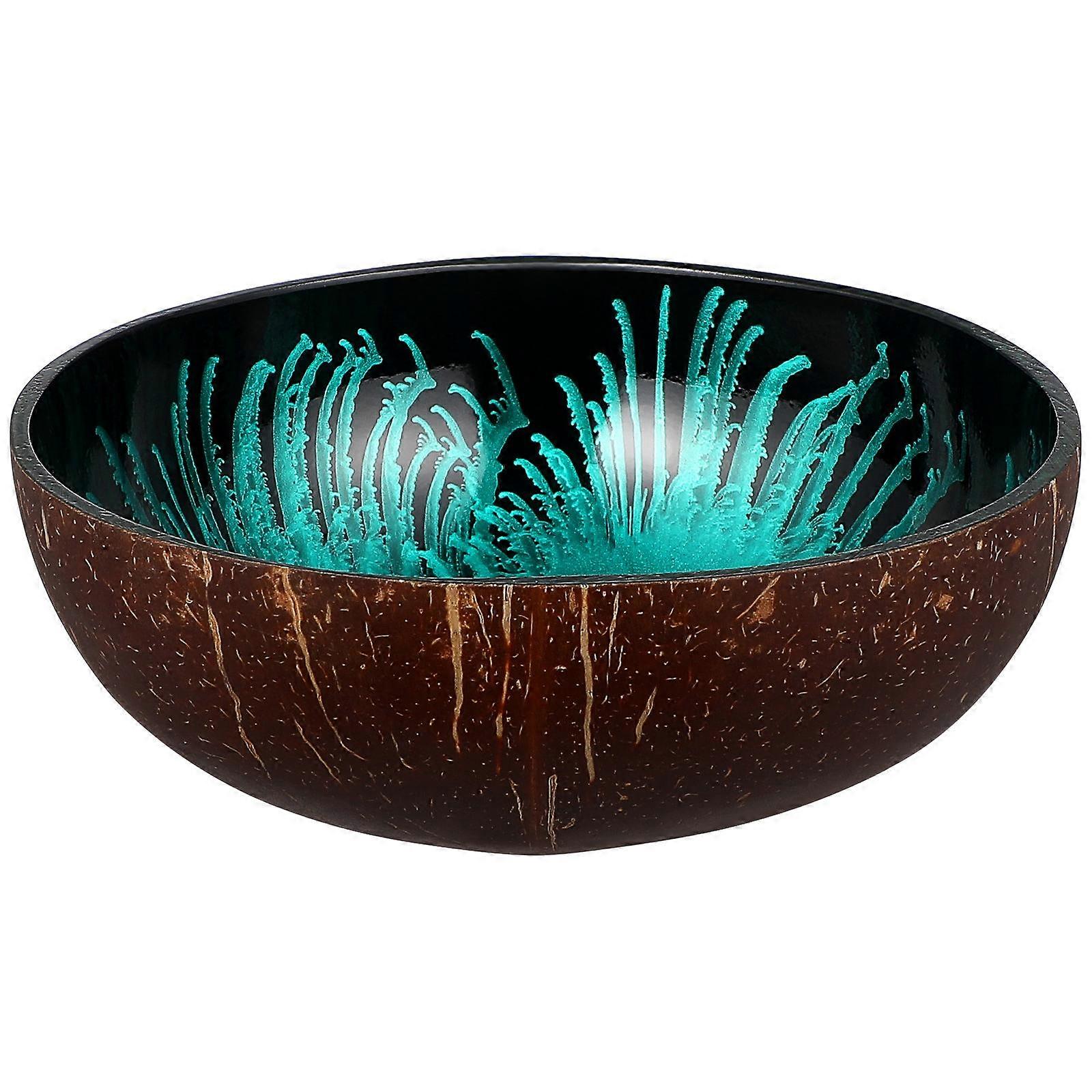 Natural Coconut Storage Bowl, Large Size with Artistic , Fit