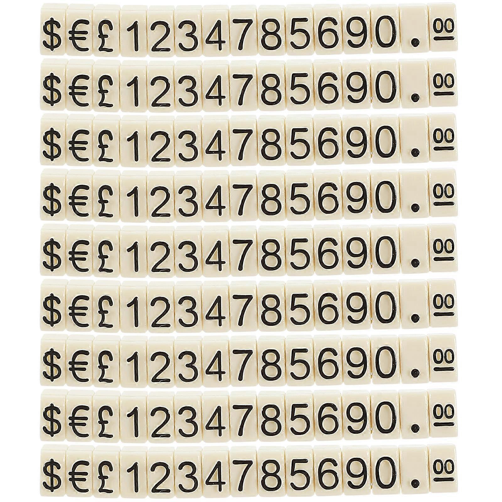 Retail Store Price Block Display, Robust Design, Ensures Clear Pricing