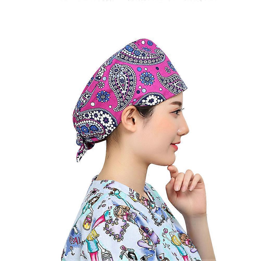 Unisex Food Service Caps Cotton Material Adjustable Chef Hat For Workers Requiring Clean Environment 1Pc