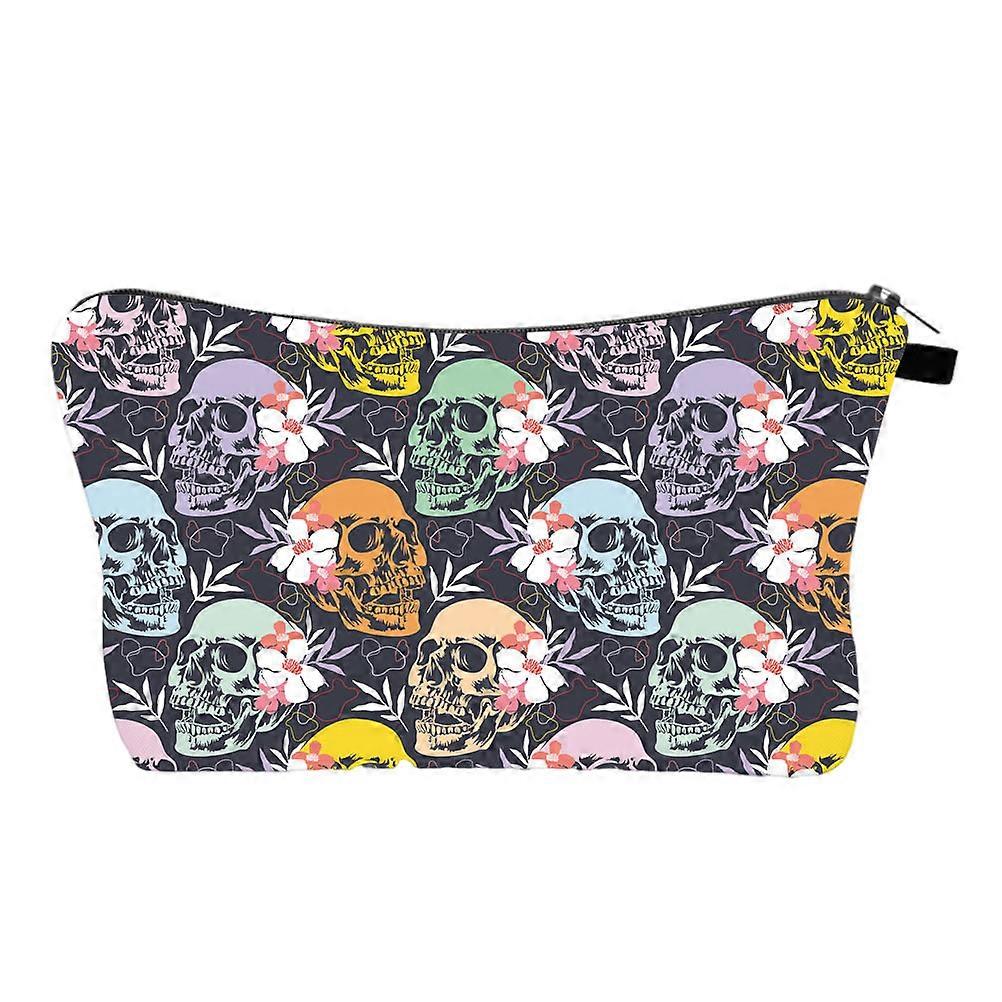 Small Makeup Pouch Polyester Travel Use Bathroom Organization Outdoor Activity 1Pc