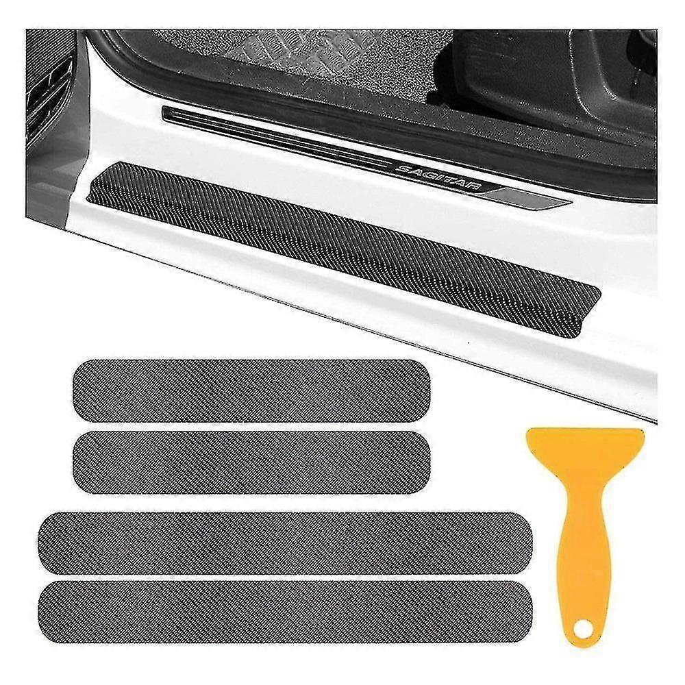 ユニバーサルカードアシルプロテクター4pcs車両用アンチスクラッチエッジガードステッカー