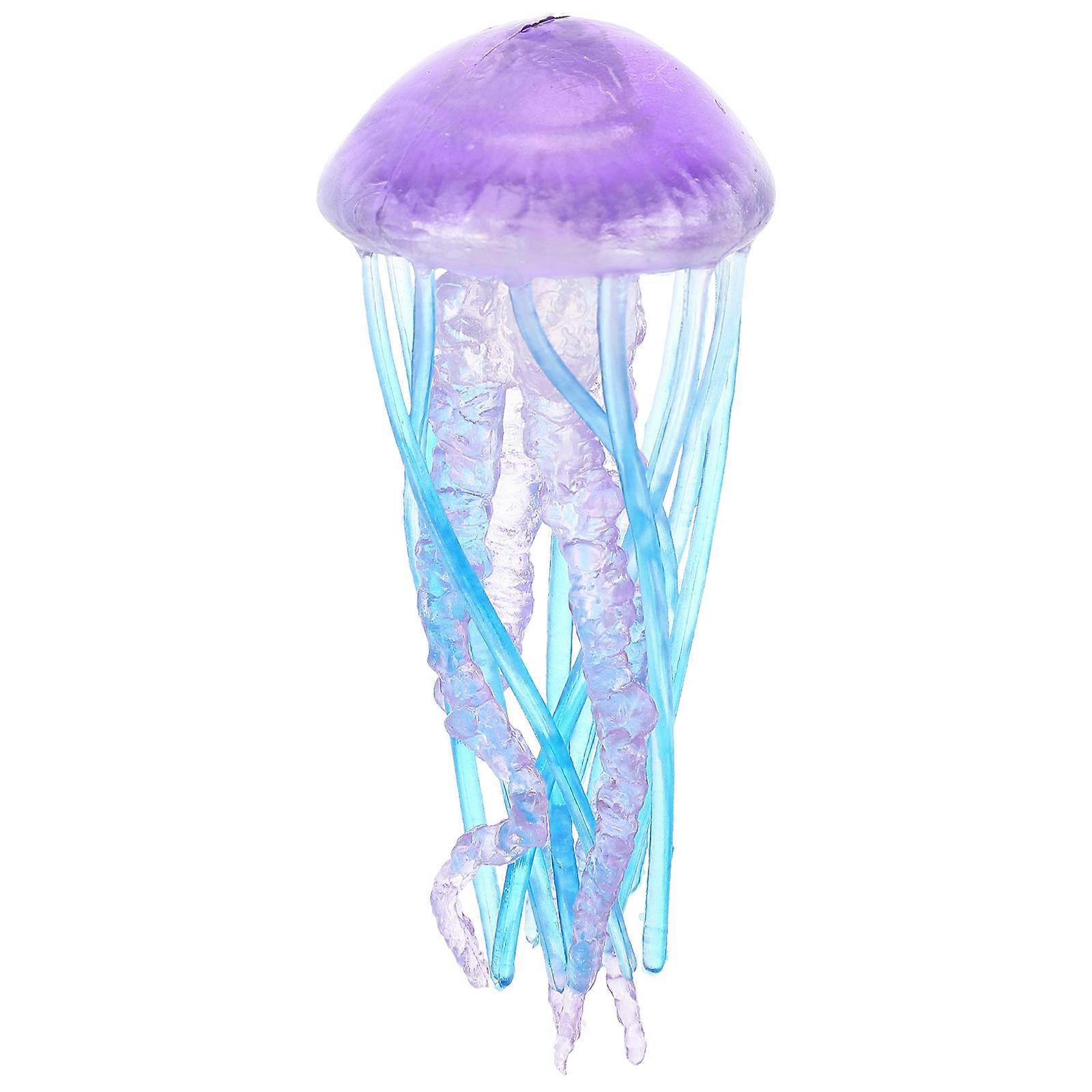 Mini Realistic Jellyfish Model   Educational Aquatic Decor for Fish Tanks, Safe Material, Vibrant Design for Home & Kindergarten