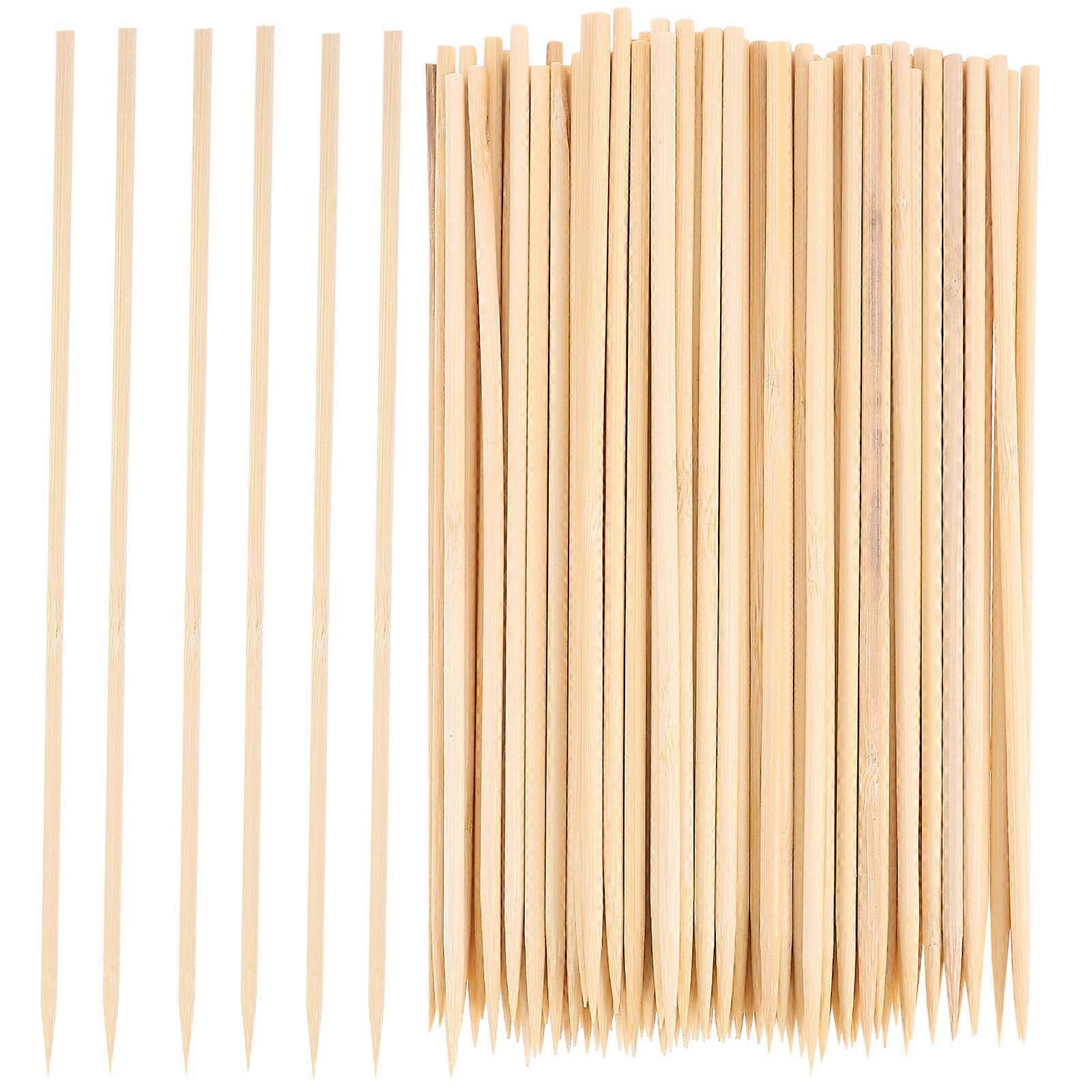BBQ Skewers Barbecue Skewers Home Cooking Daily Use Flat and Wide Handle 7.86X0.16X0.16in 200Pcs