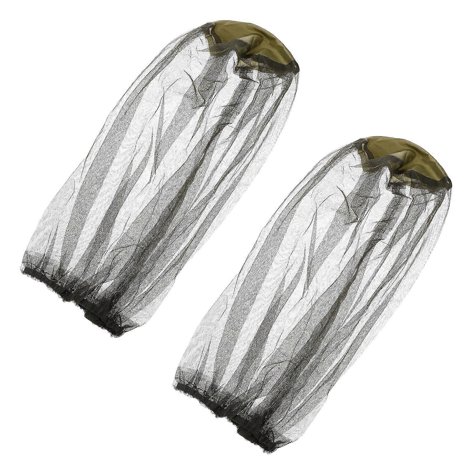 Prevention Caps Outdoor Fishing Insect Prevention Nylon Mosquito Netting 27X27X46CM 2Pcs