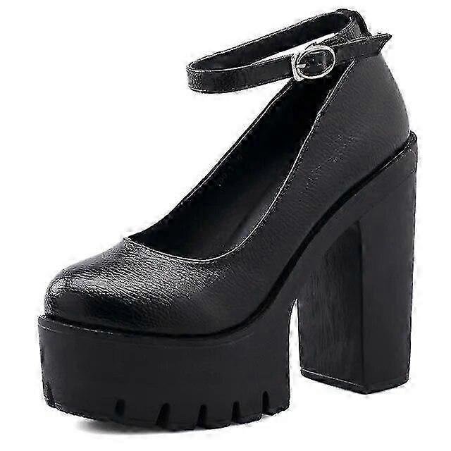 Women's Chunky Heel Mary Jane Pumps