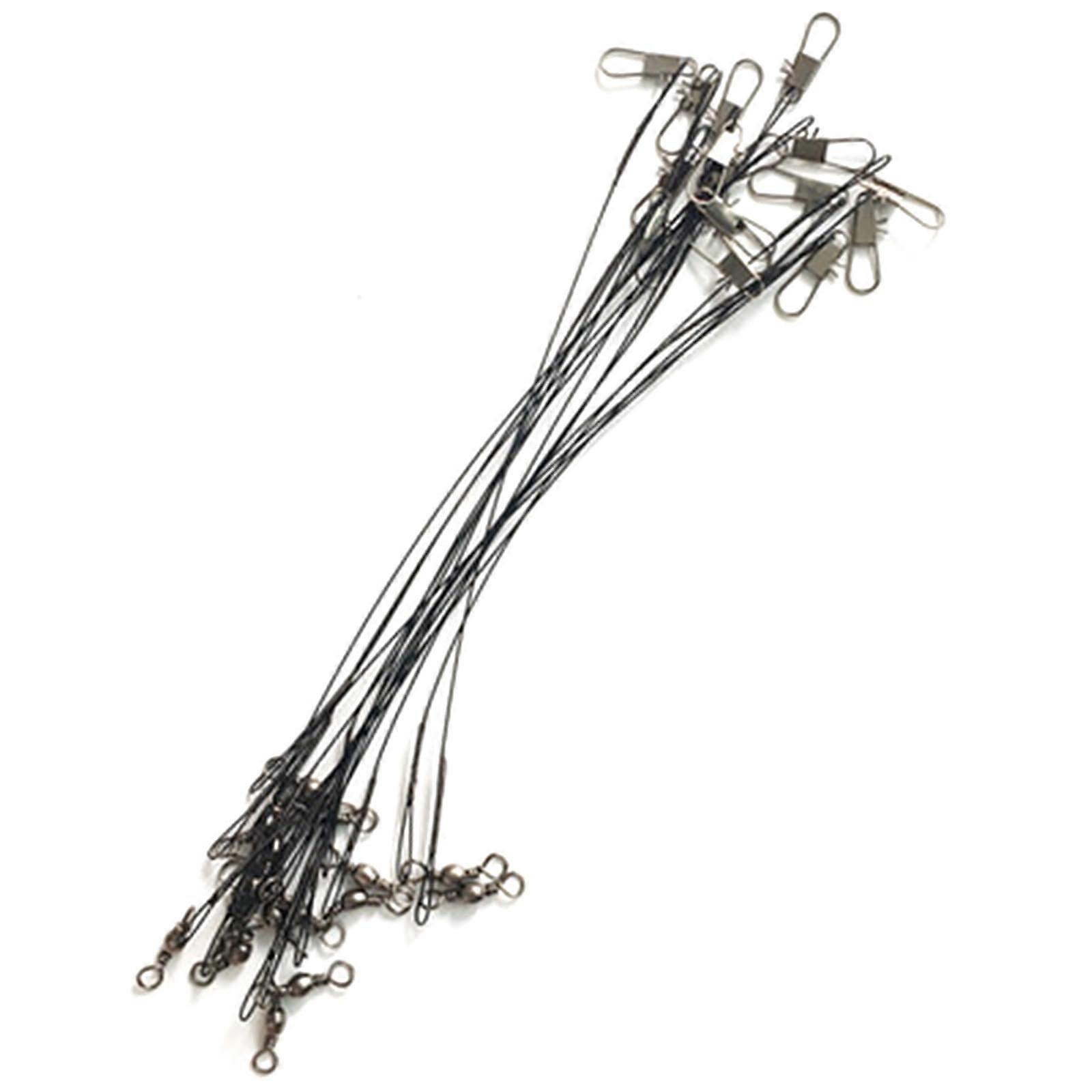 steel wire trace, fishing line, wire trace, rigs with swivels, bait hook set Bk
