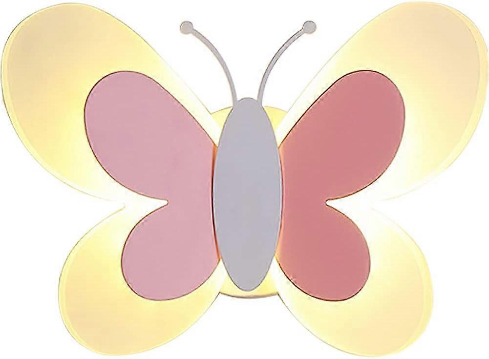 Cute Butterfly LED Wall Lamp, Indoor Night Light for Kids Room
