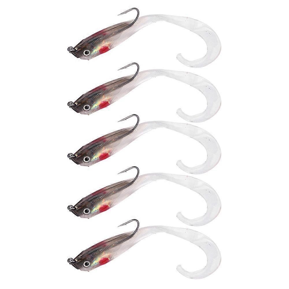 5pcs Soft Artificial Bass Fishing Lures with Hook SO050-5