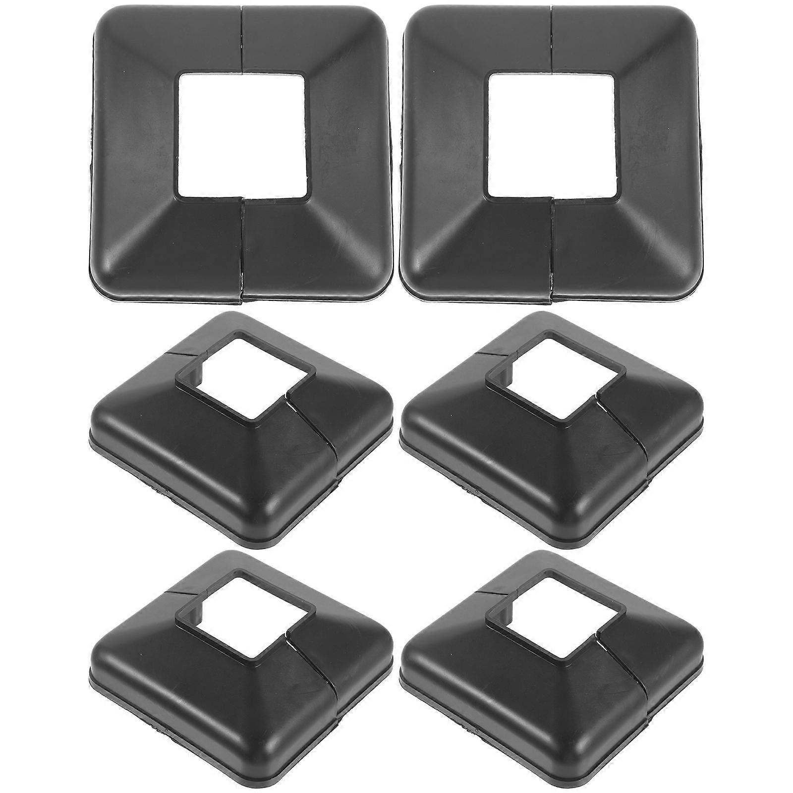 Post Trim Replacement Fence Post Cups Protective Square For Stairs 6Pcs