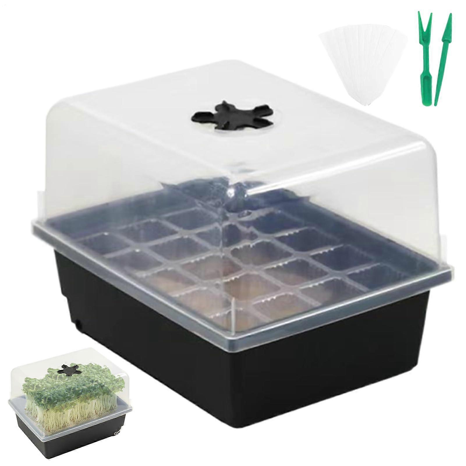 Seedling Starter Tray Reusable Drainage Base 20-Grid For Succulents Garden Greenhouse Propagation