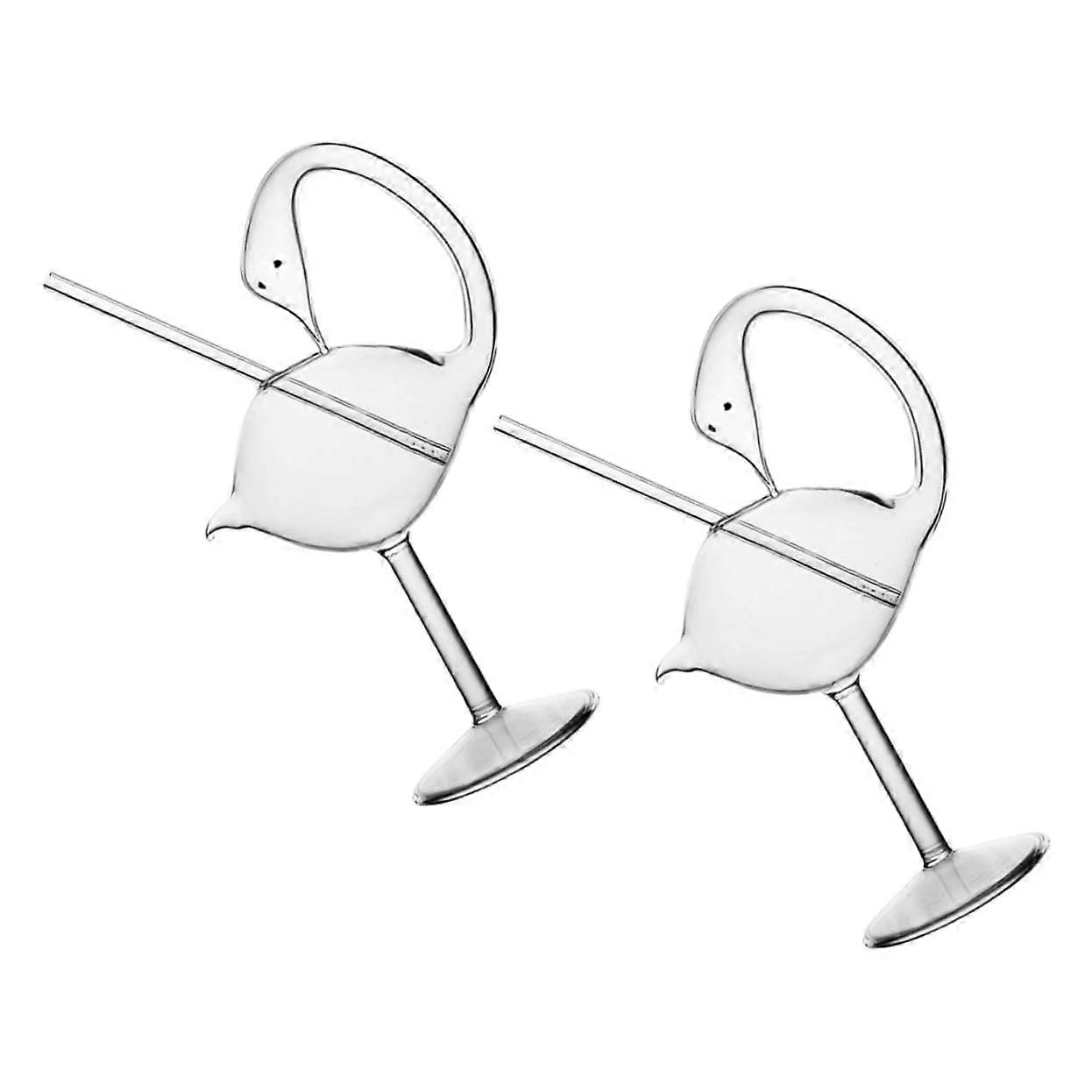 Swan Goblet Delicate Whisky Cups Cocktail Glass  Glass Party Cup