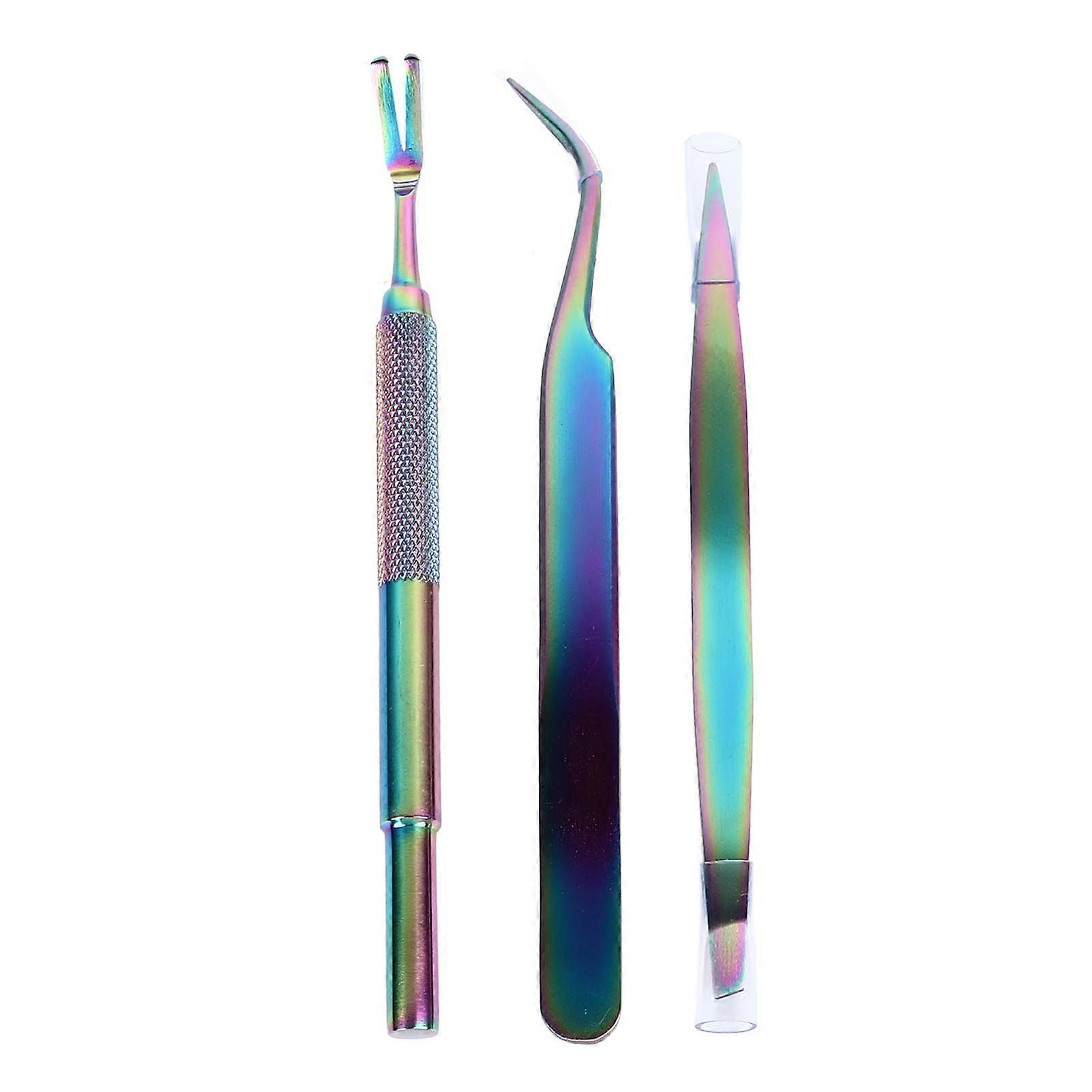 Bug Tweezers Prevent Slip Rust Proof Safe Stainless Steel Pet Bug Remover Tool Set for Cats Dogs