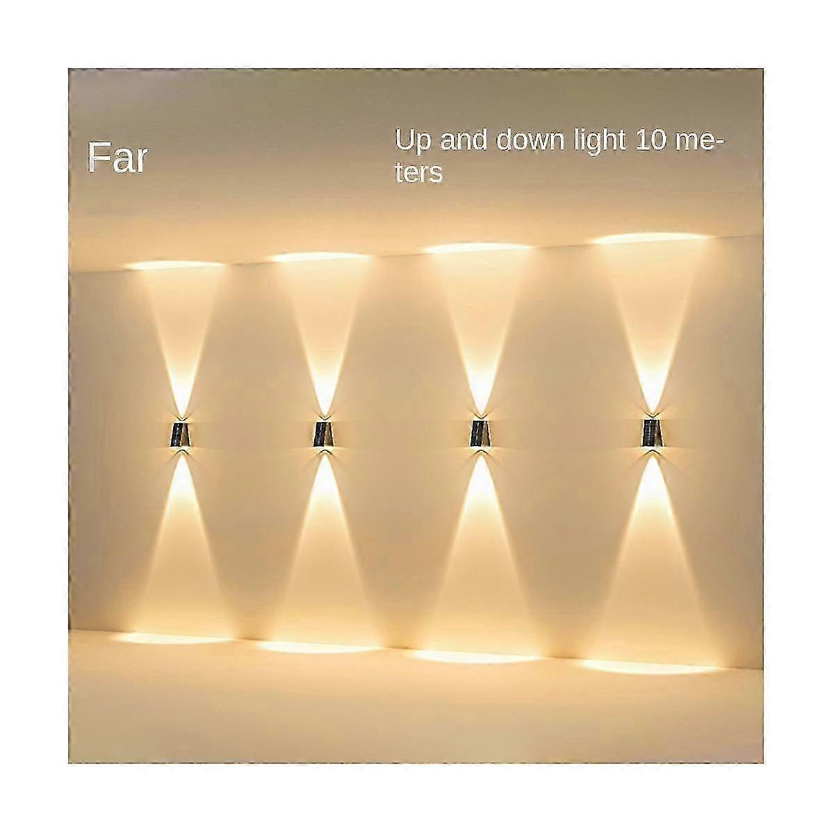 Outdoor Solar Wall Light LED Up-Down Lamp for Garden and Courtyard 2