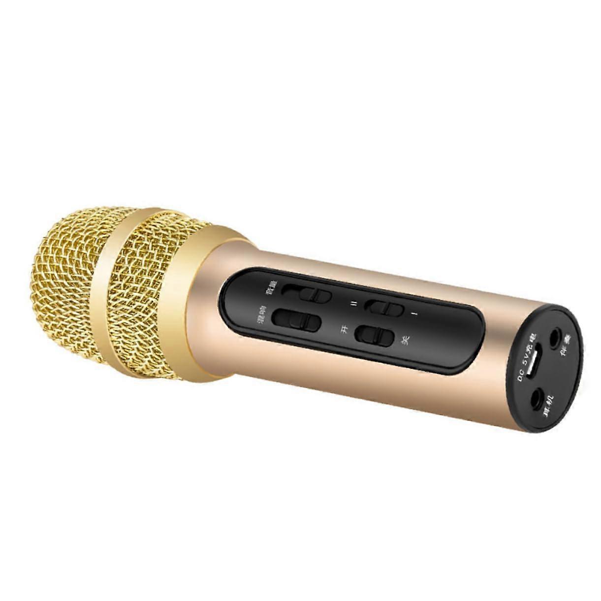Vocal Microphone for Karaoke Recording, Handheld Clip-On Mic, Lightweight, High Sensitivity, Compatible with Smartphones
