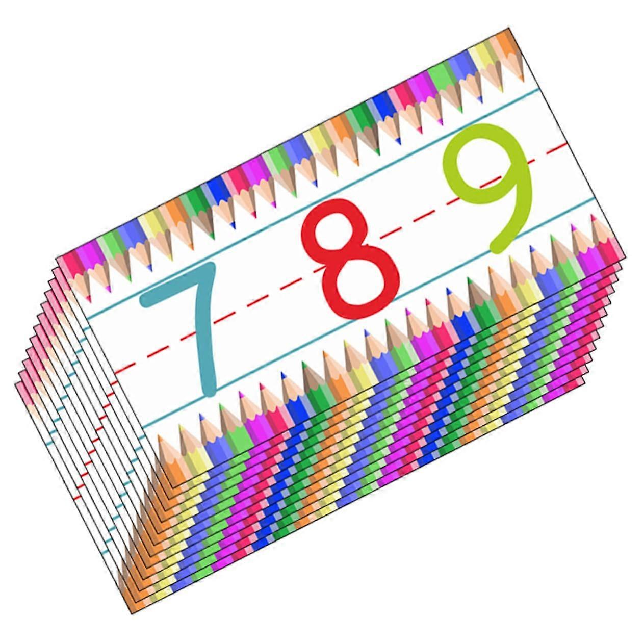 Alphabet Wall Decals One Set With Self-Adhesive Letters And Number Stickers For Kids Room Colorful Learning Aid