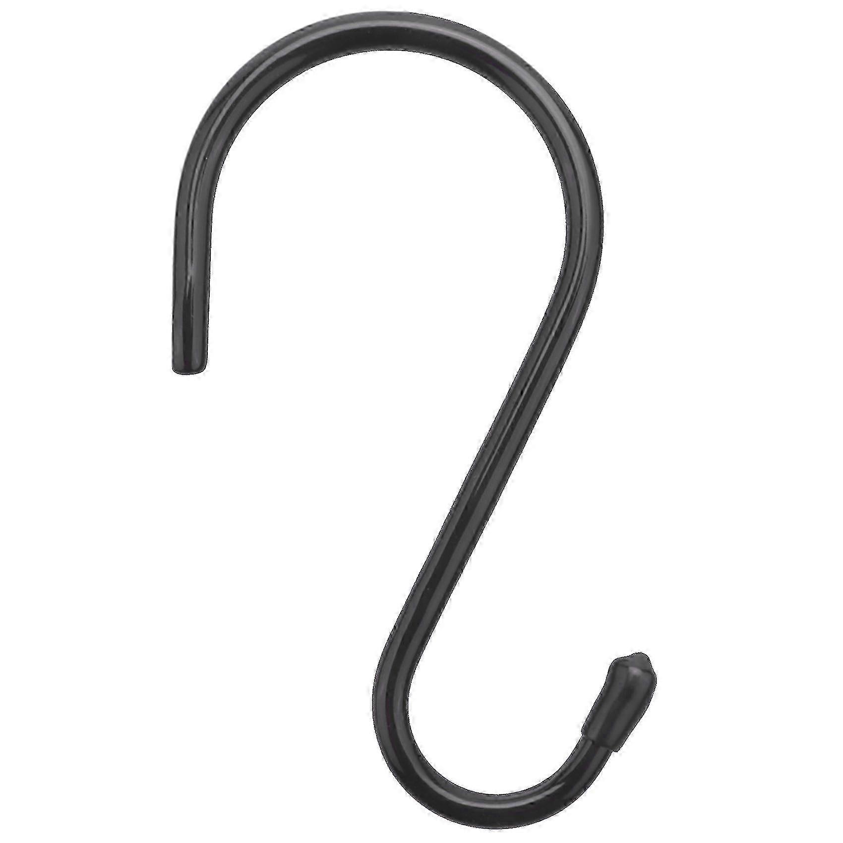 12 Pack 6 Inch Large Heavy Duty S Hooks for Hanging, Non-Slip Rubber Coated Metal Hooks