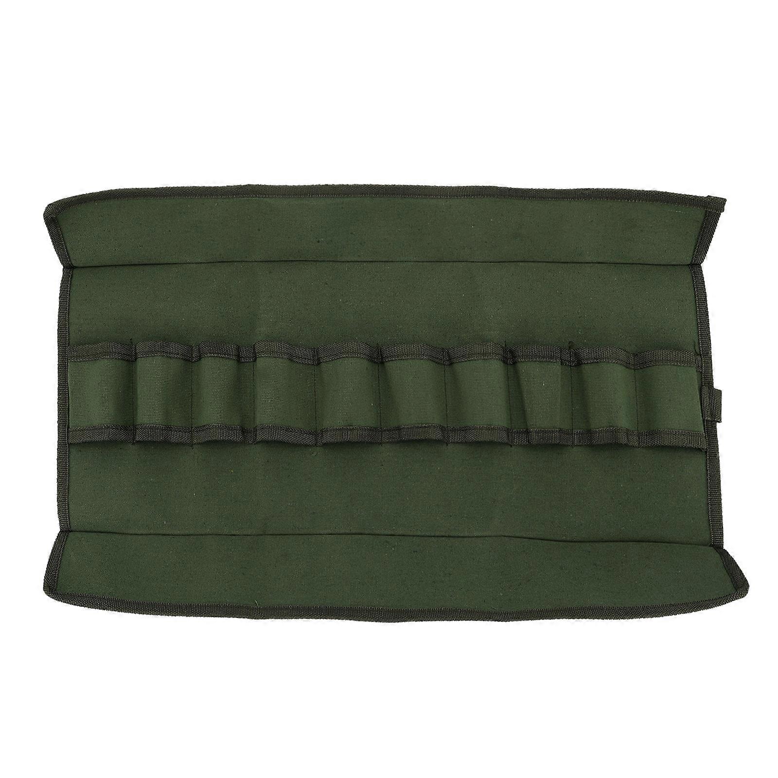 Multipurpose Tool Roll Up Bag Rectangular Canvas Storage Pouch for Men Electrician 23.6×15×0.1in 1Pcs