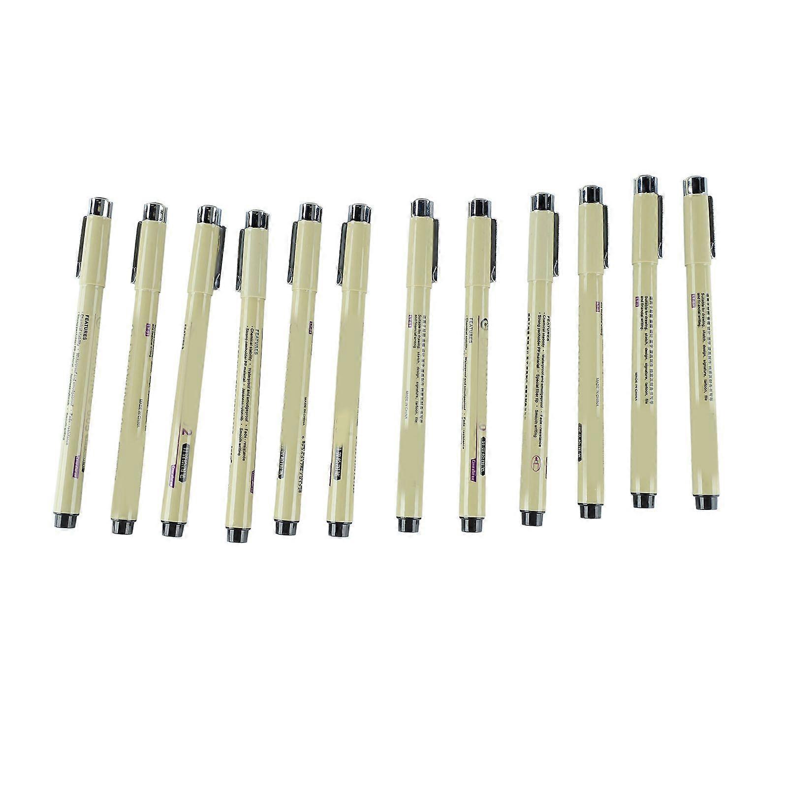 2025 dernier modèle 12pcs étanche stylos à pointe fine séchage rapide en douceur