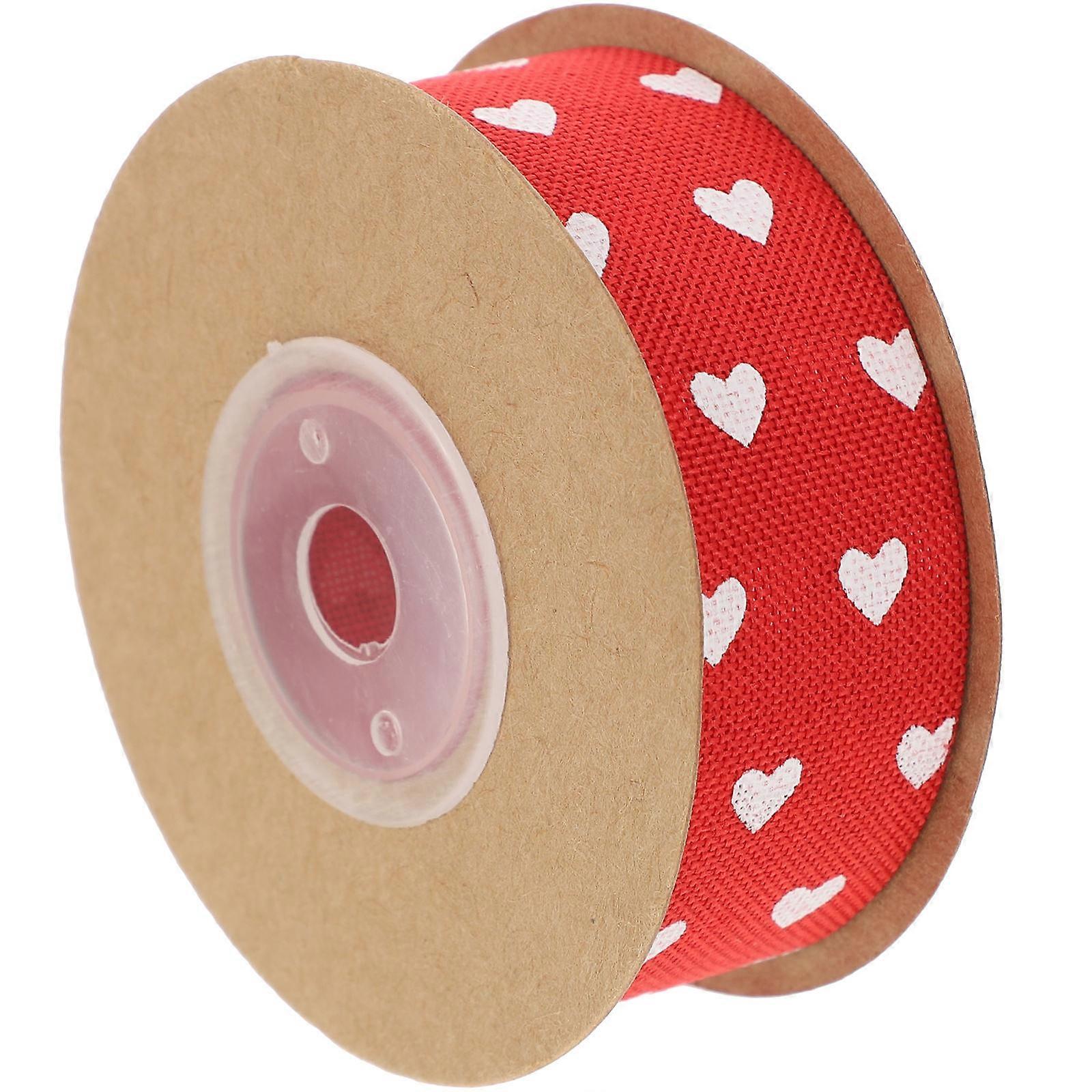It sounds like you're describing a **Valentine's Day themed ribbon** for crafts, weddings, and decorative purposes. Here's a refined product