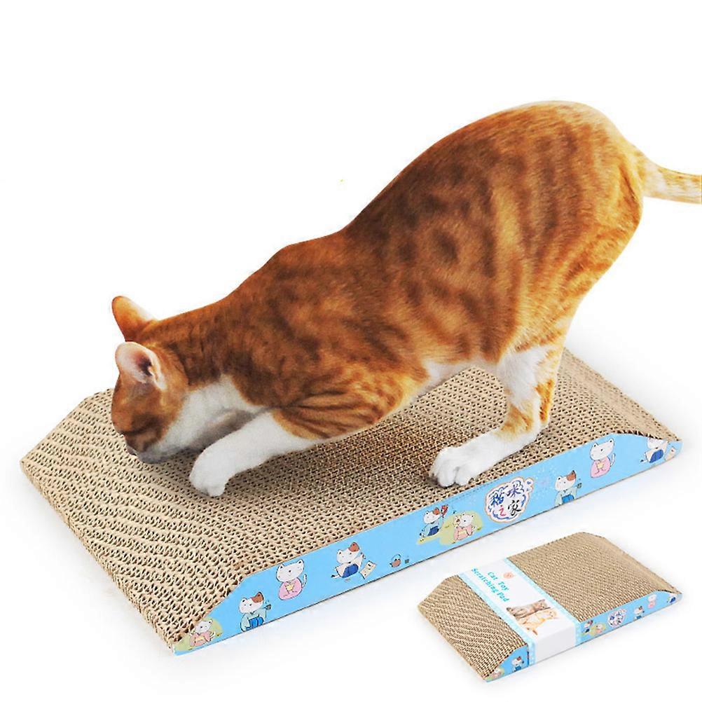 Scratching Pad For Indoor Cat Trapezoid Pet Cat Scratch Corrugated Paper Multi 36x22cm Scratching 1Pack