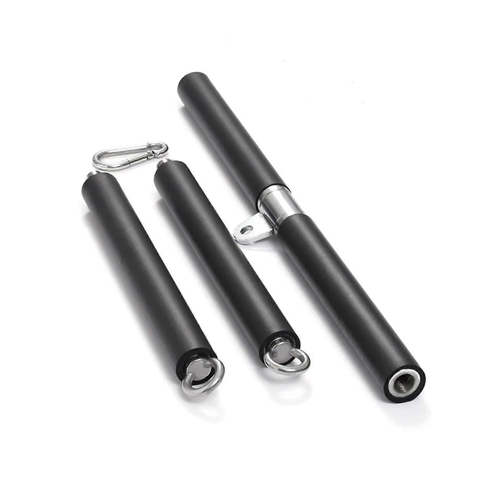 Adjustable, detachable fitness lat pulldown bar for attachment to cable machines, gym accessories, muscle building (Long)